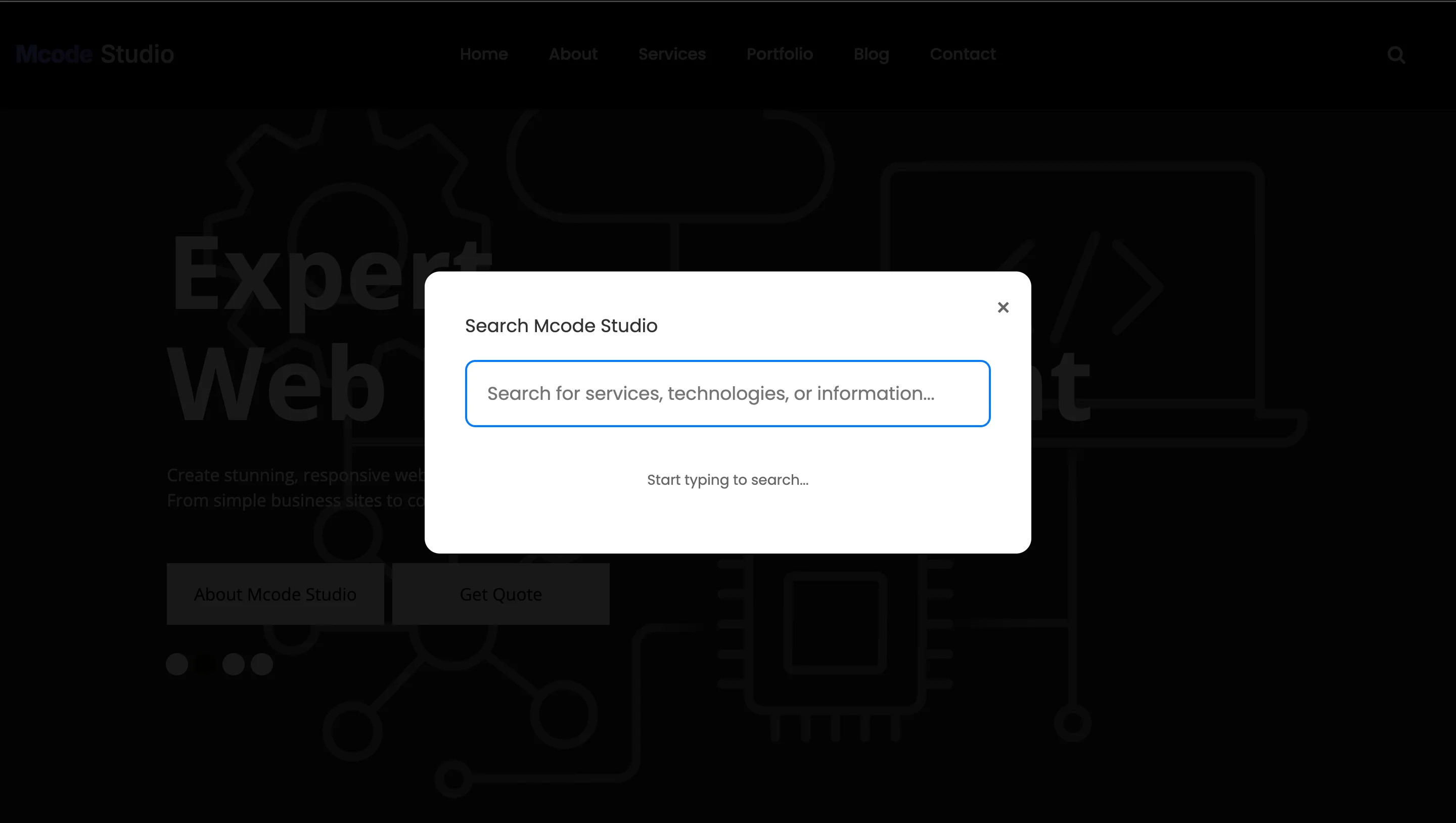 Homepage Hero Section