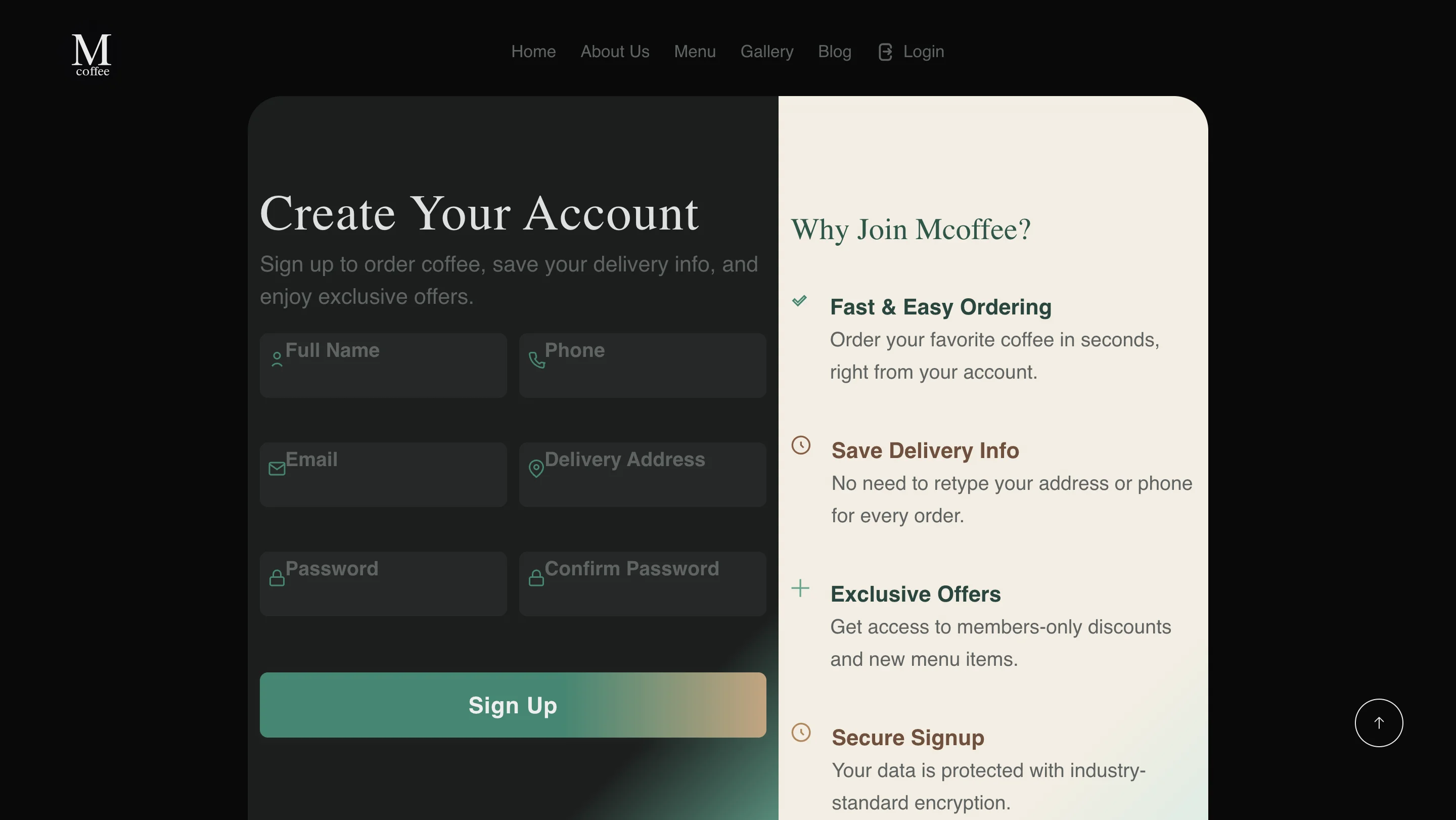 Homepage Features